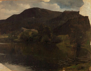 A lake - Adolph Tidemand — artwork view