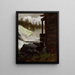 A waterfall - Adolph Tidemand — framed artwork on a wall