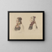Aagot Knutsdatter Mykin and Astrid Knutsdatter Hell - Adolph Tidemand — framed artwork on a wall