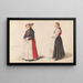 Bride of Vossevangen, bridesmaid Guro Ldve - Adolph Tidemand — framed artwork on a wall