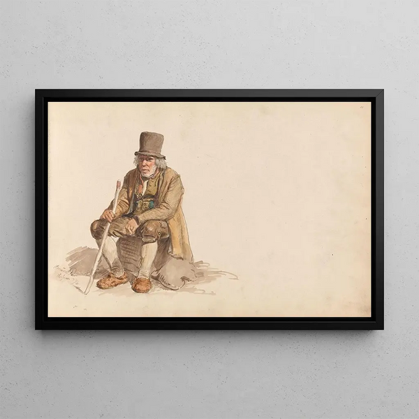 Brura Peer Vossevangen - Adolph Tidemand — framed artwork on a wall