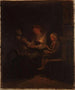 At the spinning wheel - Adolph Tidemand — artwork view