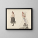 Study of costumes in Valle in Setesdal - Adolph Tidemand — framed artwork on a wall