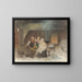 Family group in a farm - Adolph Tidemand — framed artwork on a wall