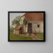 Ferme à Goldsheim - Adolph Tidemand — framed artwork on a wall