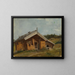 Ferme à Bolkesj - Adolph Tidemand — framed artwork on a wall