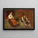 Studies of Mora Figures in Sweden - Adolph Tidemand — framed artwork on a wall