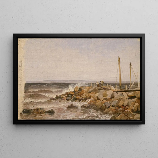 from Kullen in Sweden - Adolph Tidemand — framed artwork on a wall