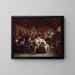 Funeral Feast Painting - Adolph Tidemand — framed artwork on a wall