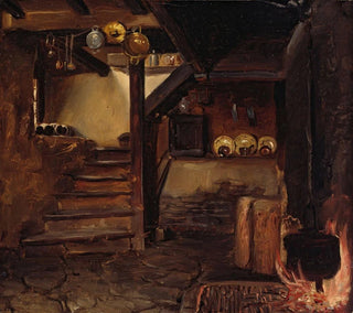 German cuisine painting - Adolph Tidemand — artwork view
