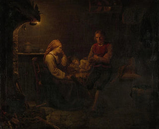 L'enfant malade - Adolph Tidemand — artwork view