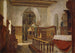 Interior painting of the church of Voss - Adolph Tidemand — artwork view