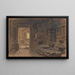 Interior of a House on Fire - Adolph Tidemand — framed artwork on a wall