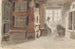 Interior with figures at Leksand - Adolph Tidemand — artwork view