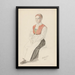 Girl in Costume Oline Bukken - Adolph Tidemand — framed artwork on a wall