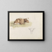 Kalv - Adolph Tidemand — framed artwork on a wall