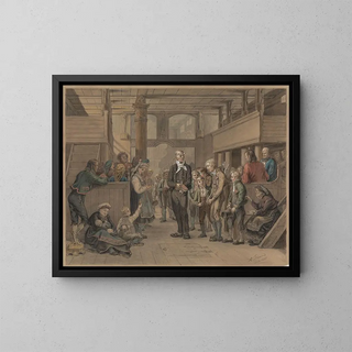Catechism - Adolph Tidemand — framed artwork on a wall