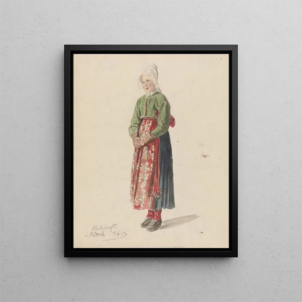 Robe d'église Rättvik - Adolph Tidemand — framed artwork on a wall