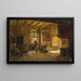 Interior Kitchen Painting - Adolph Tidemand — framed artwork on a wall