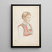 Woman in Bust Viky - Adolph Tidemand — framed artwork on a wall