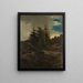 Landscape of Nes in Hallingdal - Adolph Tidemand — framed artwork on a wall