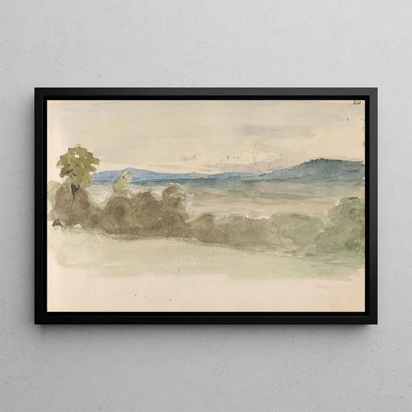 Landscape - Adolph Tidemand — framed artwork on a wall