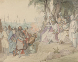 Olaf the Saint and the Captive Kings - Adolph Tidemand — artwork view