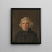 Study of an elderly man's portrait - Adolph Tidemand — framed artwork on a wall
