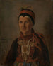 Portrait of Anna Gulsvig - Adolph Tidemand — artwork view