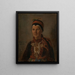 Portrait of Anna Gulsvig - Adolph Tidemand — framed artwork on a wall