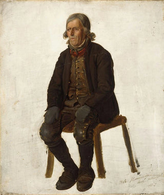 Adolph Tidemand - Portrait of Asle Hermandsn from Hallingdal.webp