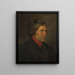 Portrait of Farmer Torstein Ringheim from Voss - Adolph Tidemand — framed artwork on a wall