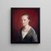 Portrait of Claudine Jaeger - Adolph Tidemand — framed artwork on a wall