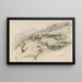 Sandfall - Adolph Tidemand — framed artwork on a wall