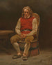 Study of the seated farmer for Haugianerne - Adolph Tidemand — artwork view