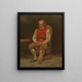 Study of the seated farmer for Haugianerne - Adolph Tidemand — framed artwork on a wall
