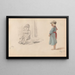 Child sitting Utby child standing Utby - Adolph Tidemand — framed artwork on a wall