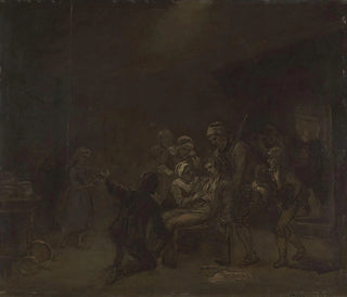 Sketch for The Return of the Bear Hunter - Adolph Tidemand — artwork view