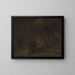 Sketch for The Return of the Bear Hunter - Adolph Tidemand — framed artwork on a wall