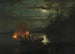 Harpoon fishing on Lake Krøderen - Adolph Tidemand — artwork view