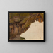 Study of an Old Farm - Adolph Tidemand — framed artwork on a wall