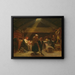 Sunday morning in a farm - Adolph Tidemand — framed artwork on a wall