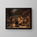 The wounded bear hunter - Adolph Tidemand — framed artwork on a wall