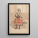 Reproduction of the painting Young woman knitting - Adolph Tidemand