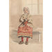 Reproduction of the painting Young woman knitting - Adolph Tidemand