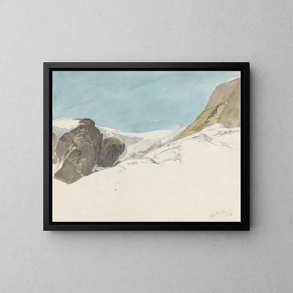 Untitled Painting - Adolph Tidemand — framed artwork on a wall