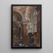 Interior painting of the Saint-Jacques Church in Innsbruck - Adolph von Menzel — framed artwork on a wall