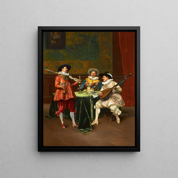 The Recital - Adolphe Alexandre Lesrel — framed artwork on a wall