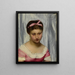 The pink ribbon - Adolphe Alexandre Lesrel — framed artwork on a wall