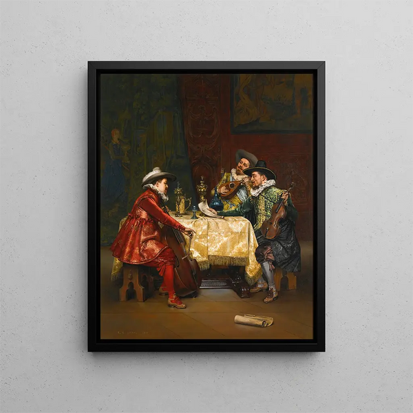 La répétition - Adolphe Alexandre Lesrel — framed artwork on a wall